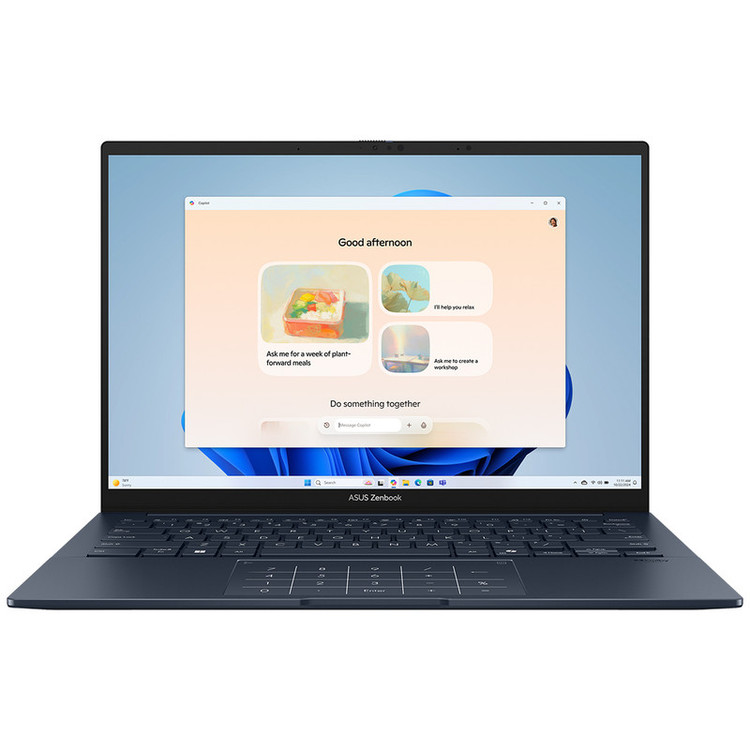 لپ تاپ 14 اینچی ایسوس مدل Zenbook 14 UX3405CA-U9321TB-Core Ultra 9 285H-32GB LPDDR5X-1TB SSD-OLED Touch-Backlit-W