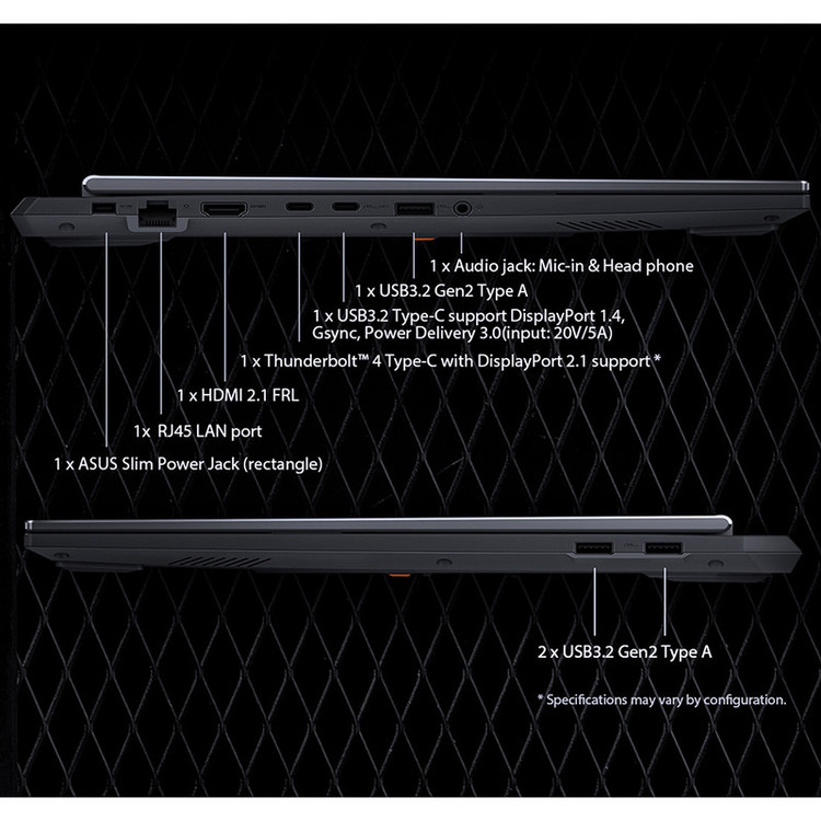 لپ تاپ 16 اینچی ایسوس مدل TUF Gaming F16 FX608JHR-RV035-i7 14650HX-32GB DDR5 5600MHz-1TB SSD-RTX5050 8GB-FHD 165Hz - کاستوم شده