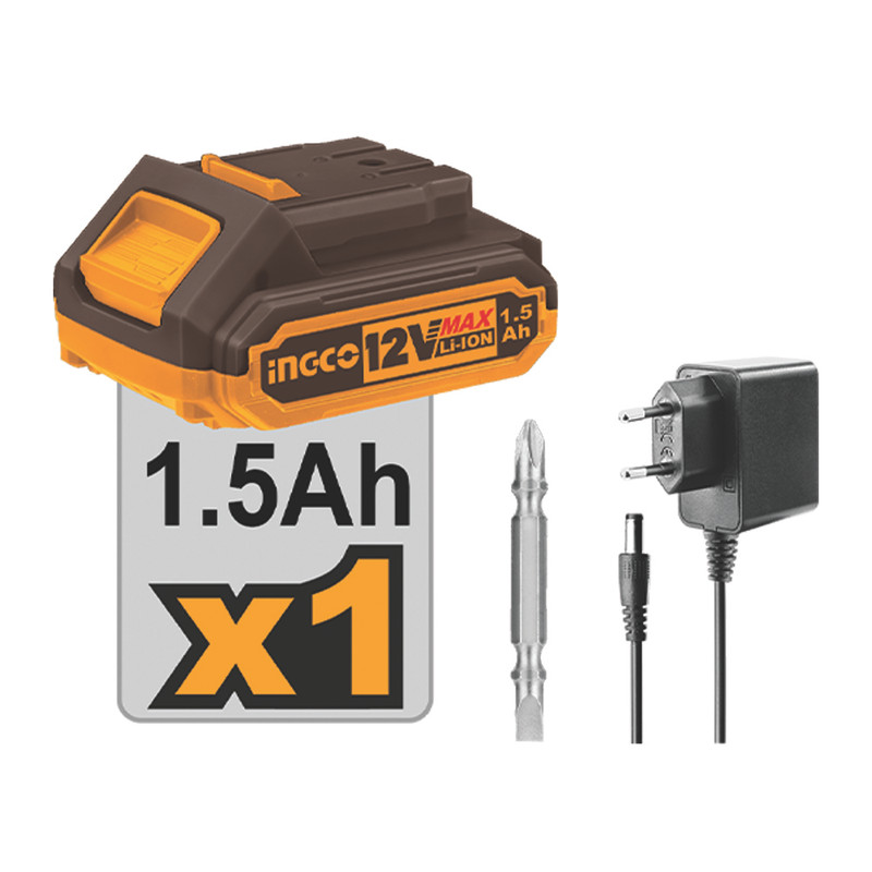 دریل پیچ گوشتی شارژی 12 ولت اینکو مدل CDLI-1218-12V
