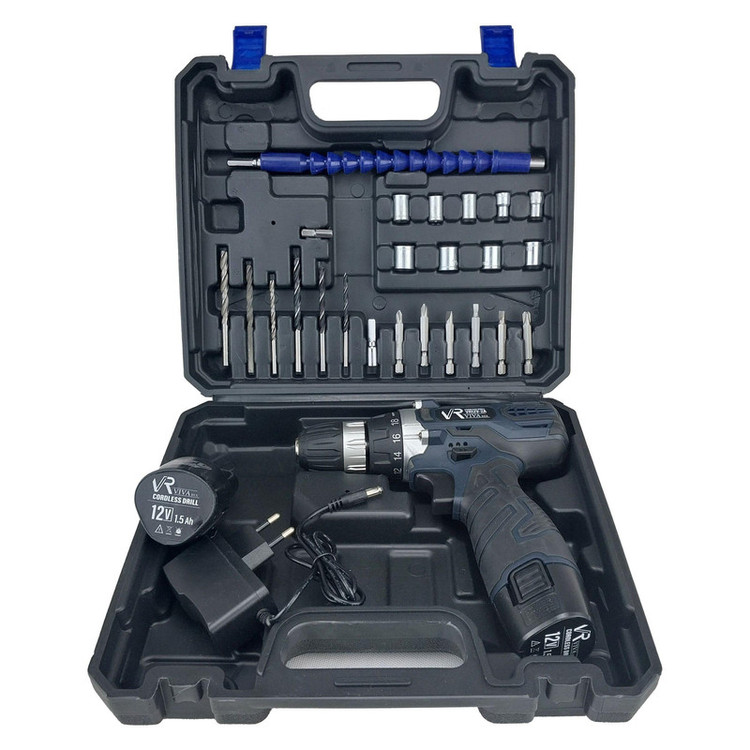 دریل پیچ گوشتی شارژی ویوارکس مدل VR12V-2A - مجموعه 28 عددی