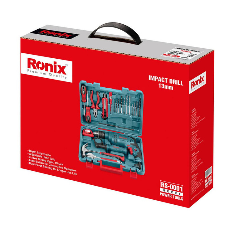 کیت دریل برقی چکشی رونیکس مدل RS_0001