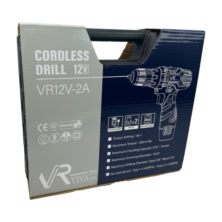 مجموعه 28 عددی دریل پیچ گوشتی شارژی ویوارکس مدل VR12V-2A