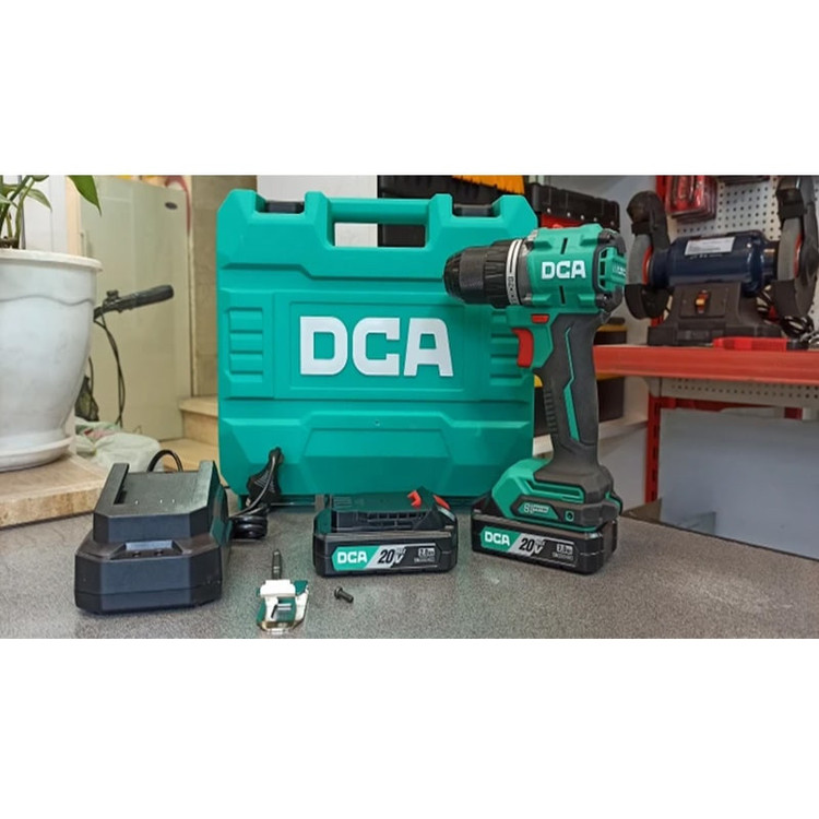 دریل شارژی چکشی سایز ۱۳ میلیمتر 20 ولت دی سی ای مدل ADJZ2060iAM