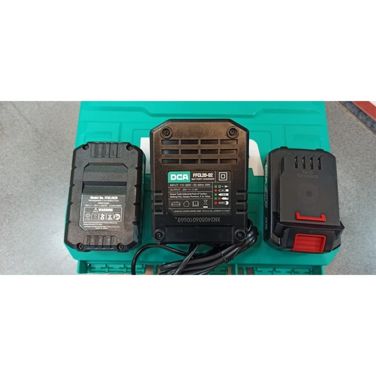 دریل شارژی چکشی سایز ۱۳ میلیمتر 20 ولت دی سی ای مدل ADJZ2060iAM