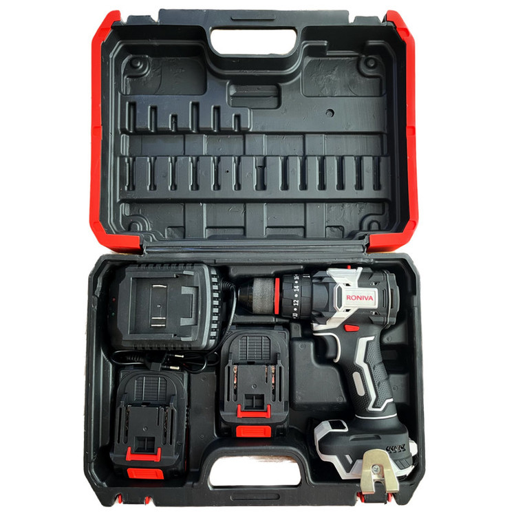 دریل شارژی براشلس 10 میلیمتری 21 ولت رونیوا مدل RV-6820