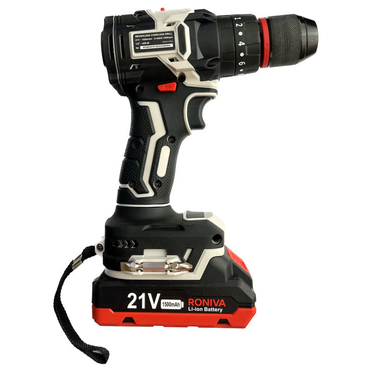 دریل شارژی براشلس 10 میلیمتری 21 ولت رونیوا مدل RV-6820