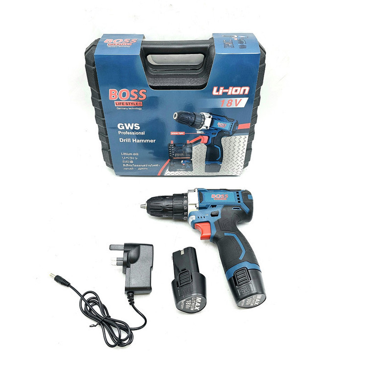 مجموعه 20 عددی دریل پیچ بند شارژی باس مدل LIFE-STYLE-18V