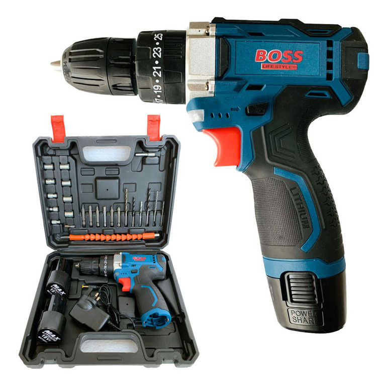 مجموعه 20 عددی دریل پیچ بند شارژی باس مدل LIFE-STYLE-18V