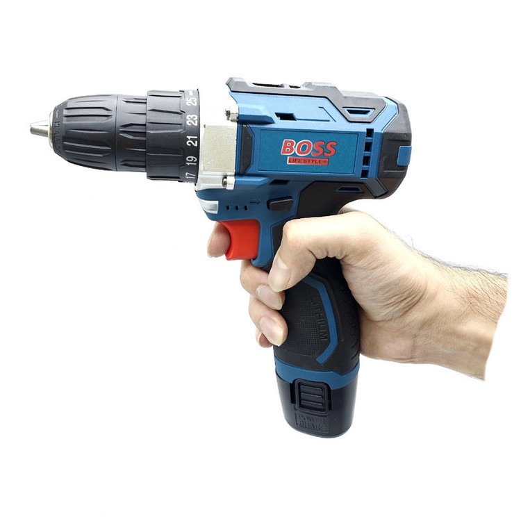 مجموعه 20 عددی دریل پیچ بند شارژی باس مدل LIFE-STYLE-18V