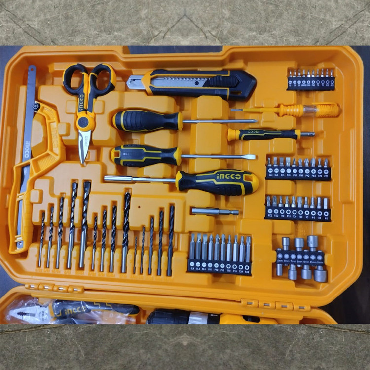 مجموعه ابزار دریل شارژی چکشی سه نظام 10 میلی متر 20 ولت اینکو مدل HKTHP11651