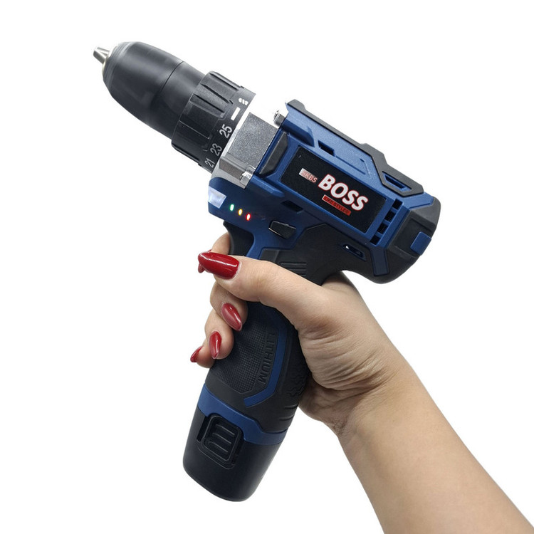 مجموعه 29 عددی دریل پیچ گوشتی شارژی صنعتی 10 میلی متری 18 ولت باس مدل 18V کد 2