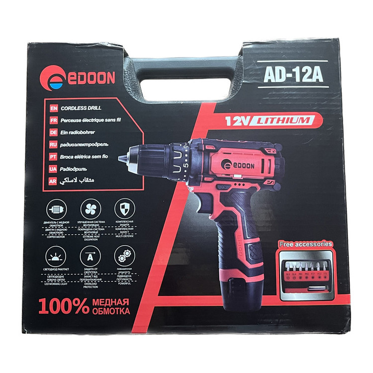 دریل شارژی ادون مدل AD-12A NEW 2021