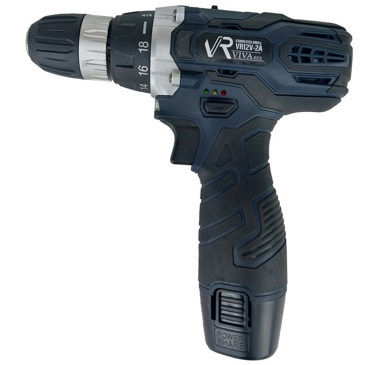 دریل پیچ گوشتی شارژی ویوارکس مدل VR12V-2A-NEW مجموعه 28 عددی