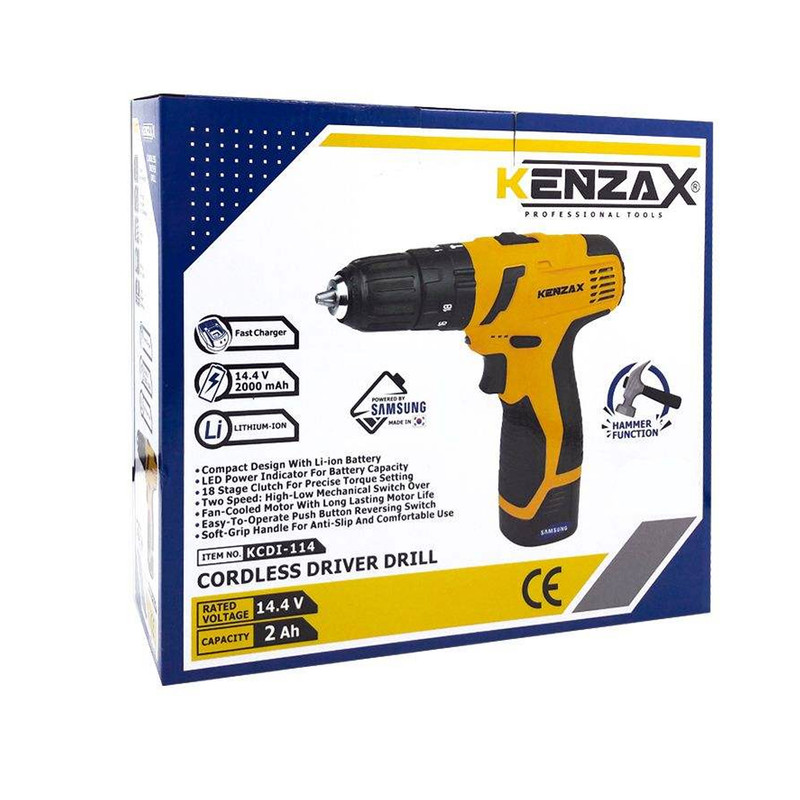 دریل پیچ گوشتی شارژی کنزاکس مدل KCDI-114