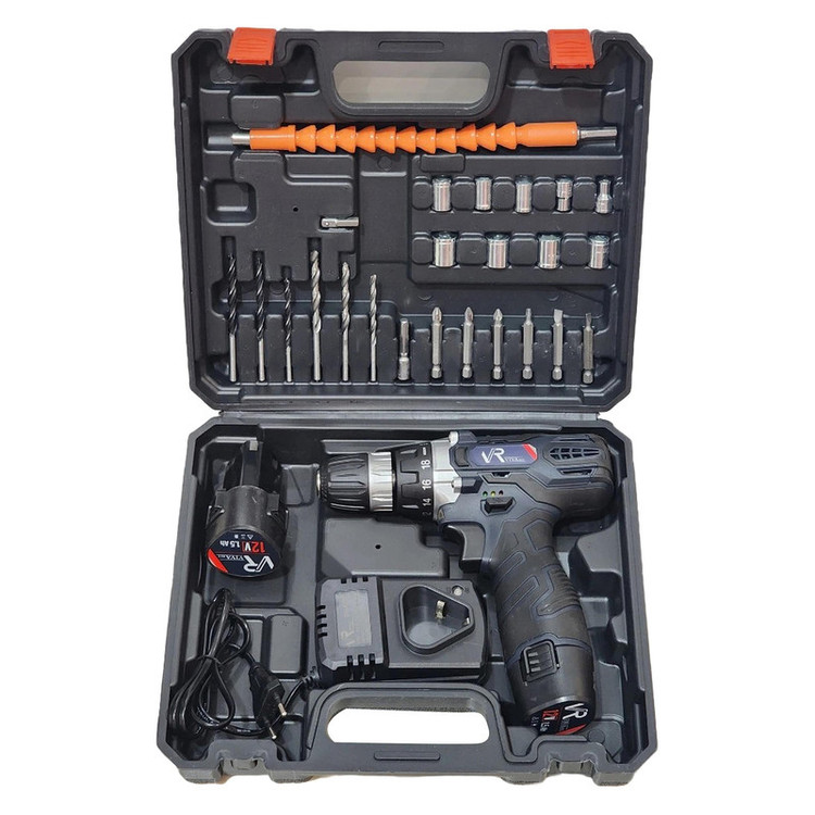 مجموعه 30 عددی دریل پیچ گوشتی شارژی ویوارکس مدل 12V