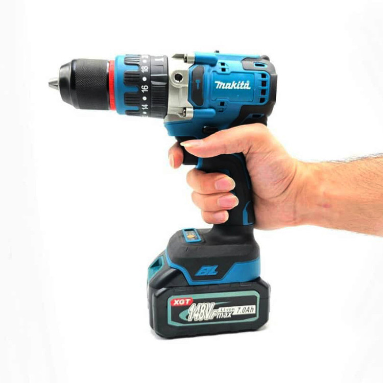 مجموعه 27 عددی دریل گیربکسی چکشی سه نظام 13میلیمتری 148 ولت ماکیتا مدل MV05
