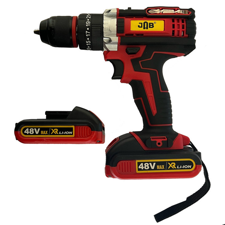 دریل پیچ گوشتی شارژی جاب مدل JB-99850 RD مجموعه 45 عددی
