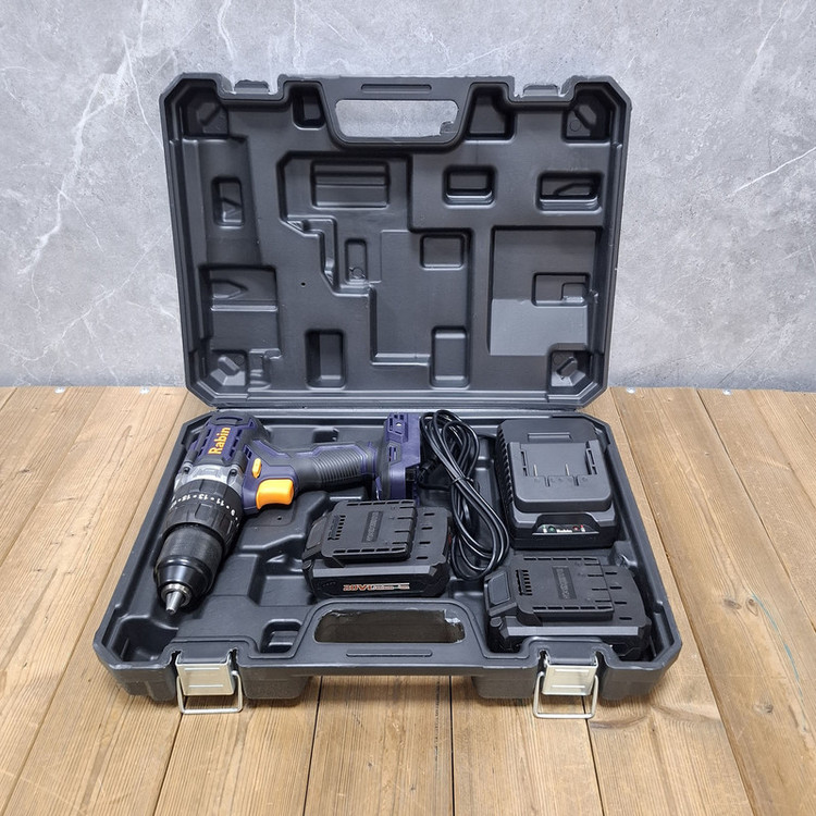 مجموعه 5 عددی دریل چکشی شارژی براشلس 13 میلی متری 20 ولت رابین مدل R8820E