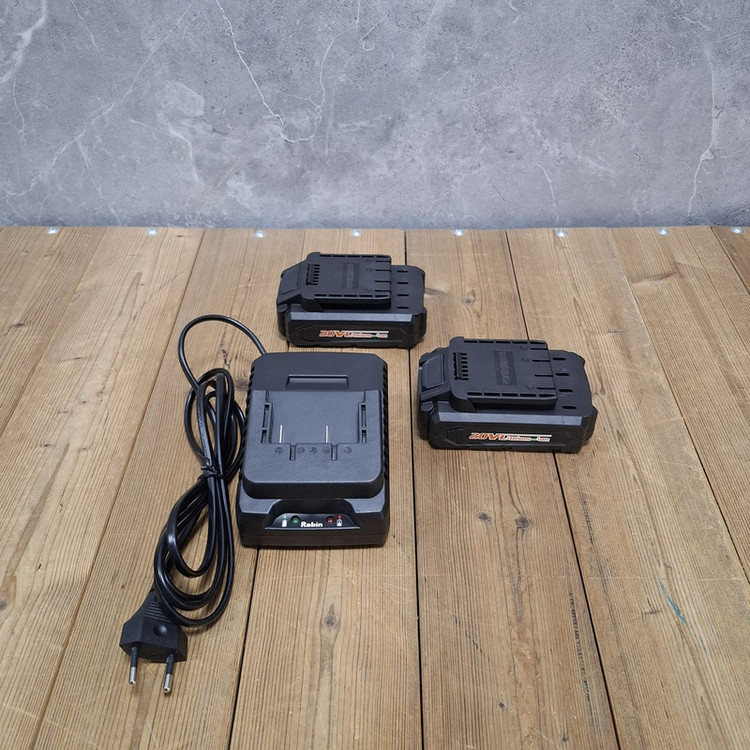 مجموعه 5 عددی دریل چکشی شارژی براشلس 13 میلی متری 20 ولت رابین مدل R8820E