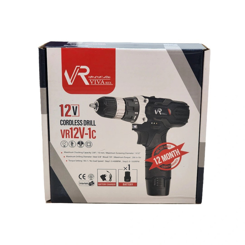 دریل پیچ گوشتی شارژی ویوارکس مدل 12VT