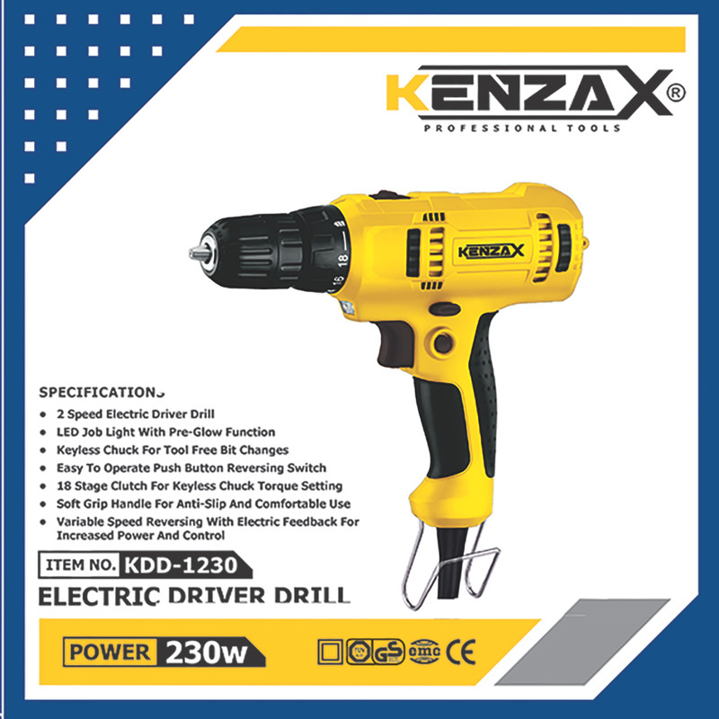 دریل پیچ گوشتی کنزاکس مدل KDD-1230