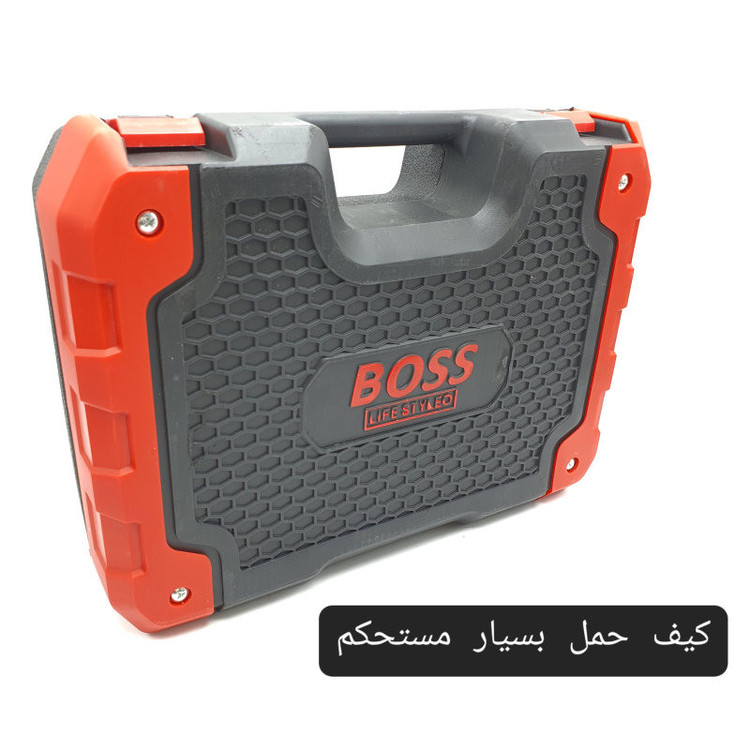مجموعه 28 عددی دریل پیچ گوشتی چکشی شارژی صنعتی باس مدل BS0025