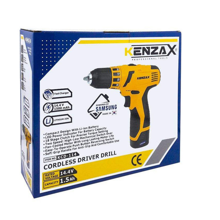 دریل پیچ گوشتی شارژی کنزاکس مدل KCD-114