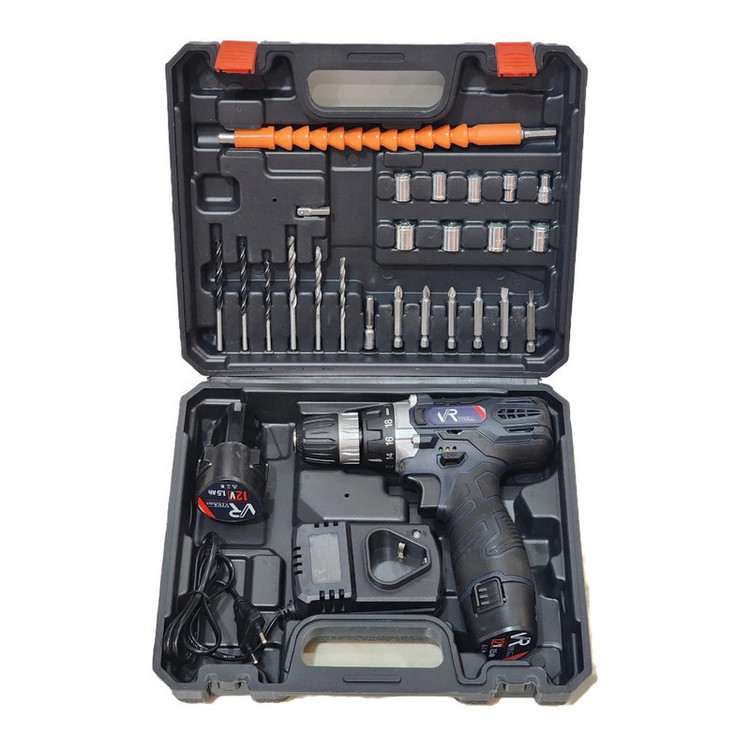 مجموعه 30عددی دریل پیچ گوشتی شارژی ویوارکس مدل VR12V-2A