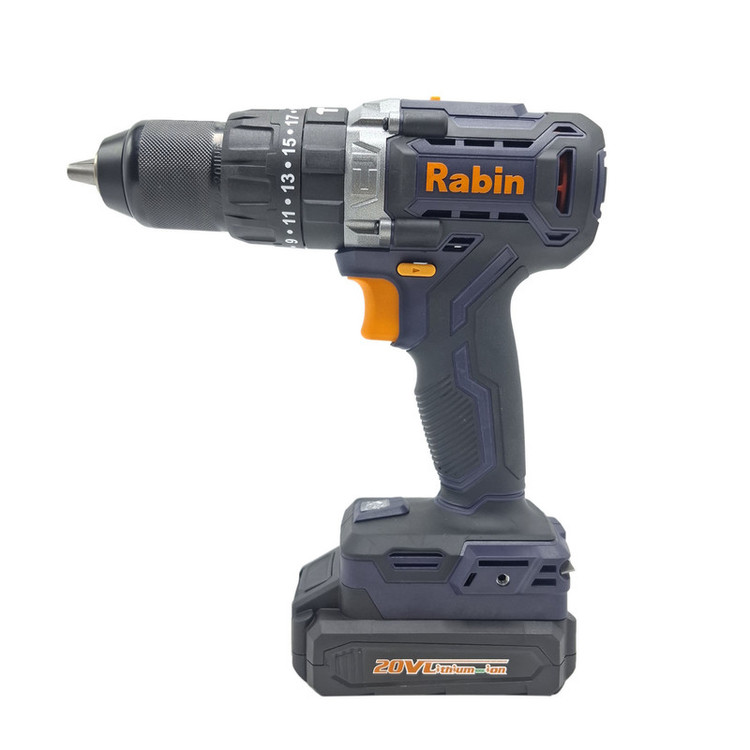 مجموعه 5 عددی دریل چکشی شارژی براشلس 13 میلی متری 20 ولت رابین مدل R8820E