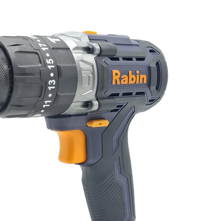 مجموعه 5 عددی دریل چکشی شارژی براشلس 13 میلی متری 20 ولت رابین مدل R8820E