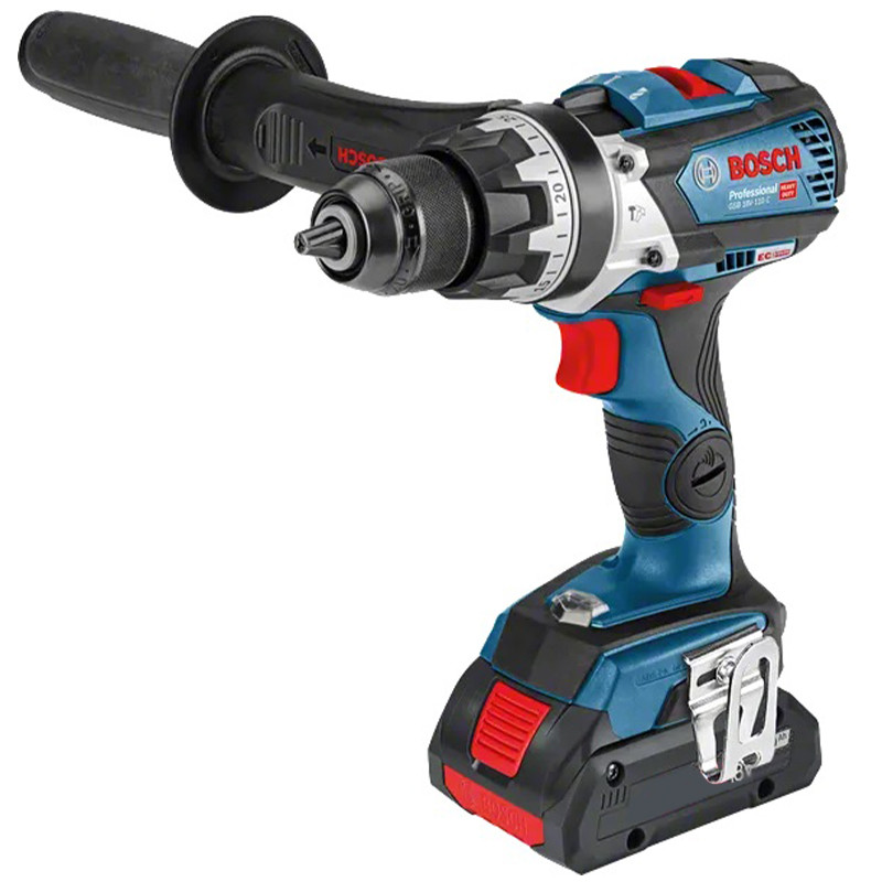 دریل پیچ گوشتی شارژی چکشی 13 میلی متری 18 ولت بوش مدل GSB 18 V -110 C Brushless Motor (5AH)