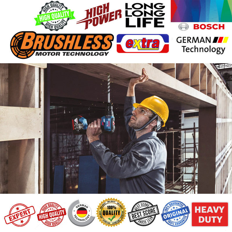 دریل شارژی چکشی بوش مدل بدون ذغال GSB 18V-50 EC