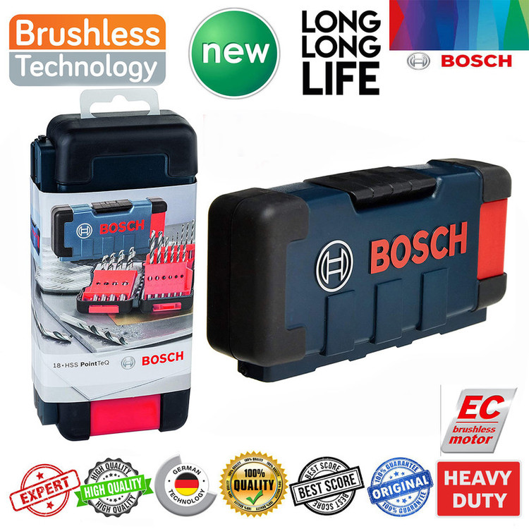 دریل شارژی چکشی بوش مدل GSB 18V-50 EC Motor 5َAh + 4 Extra