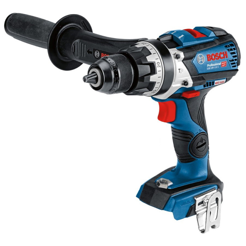 دریل پیچ گوشتی شارژی چکشی 13 میلی متری 18 ولت بوش مدل GSB 18V-110 C Brushless Motor