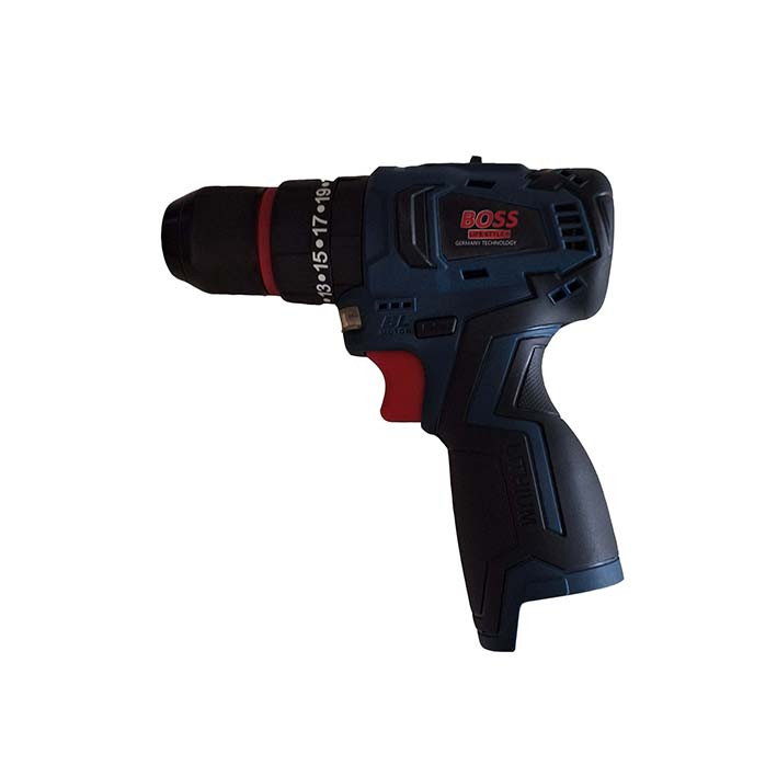دریل چکشی شارژی سه نظام 10میلیمتری 24 ولت باس مدل BS-24V مجموعه 24 عددی