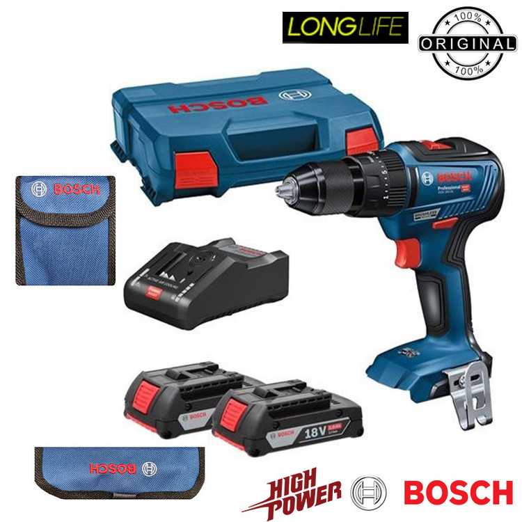 پیچ گوشتی شارژی چکشی بوش مدل GSB 18-V50 Motor Brushless Extra