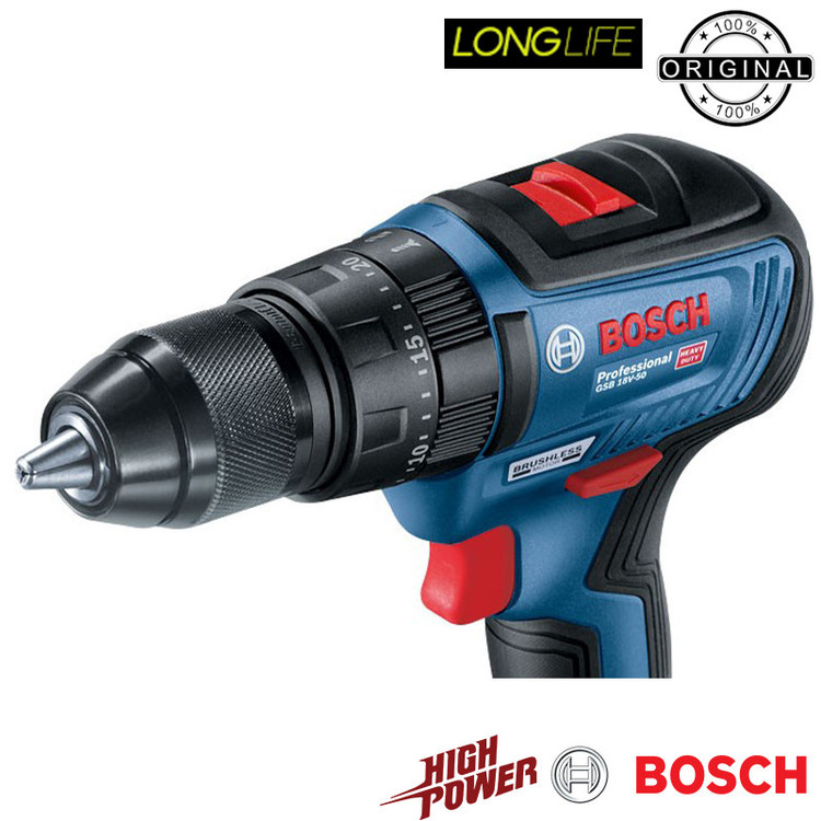 پیچ گوشتی شارژی چکشی بوش مدل GSB 18-V50 Motor Brushless Extra