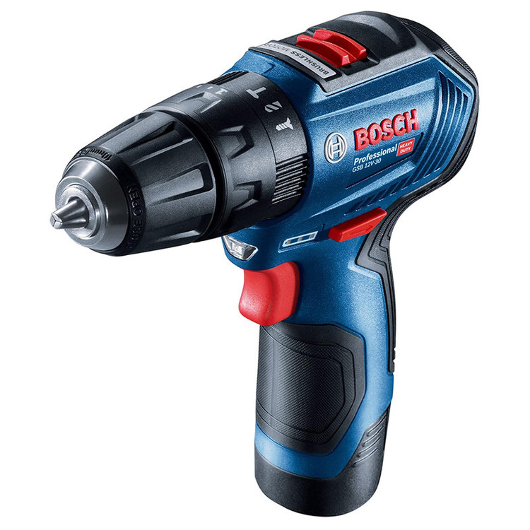 پیچ گوشتی شارژی چکشی بوش مدل GSB 12-V30 Motor Brushless Extra