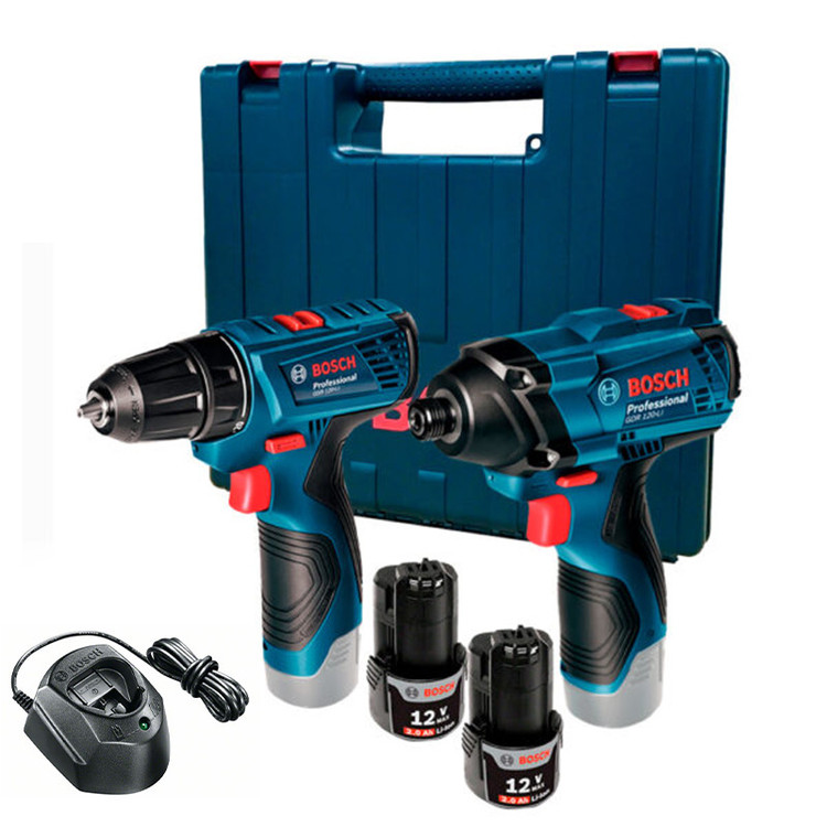 دریل و بکس شارژی بوش مدل حرفه ای GDR 120 Li + GSR 120 Li Extra