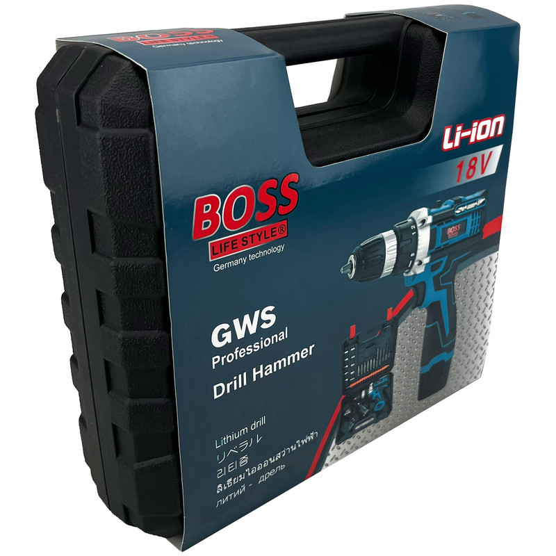 مجموعه 30 عددی دریل پیچ گوشتی شارژی باس مدل BOSS-18V