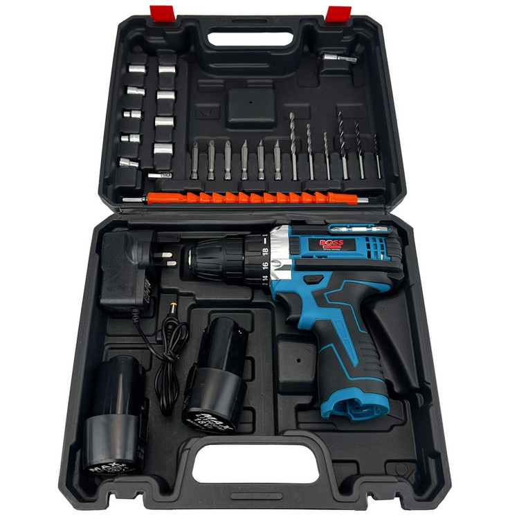 مجموعه 30 عددی دریل پیچ گوشتی شارژی باس مدل BOSS-18V