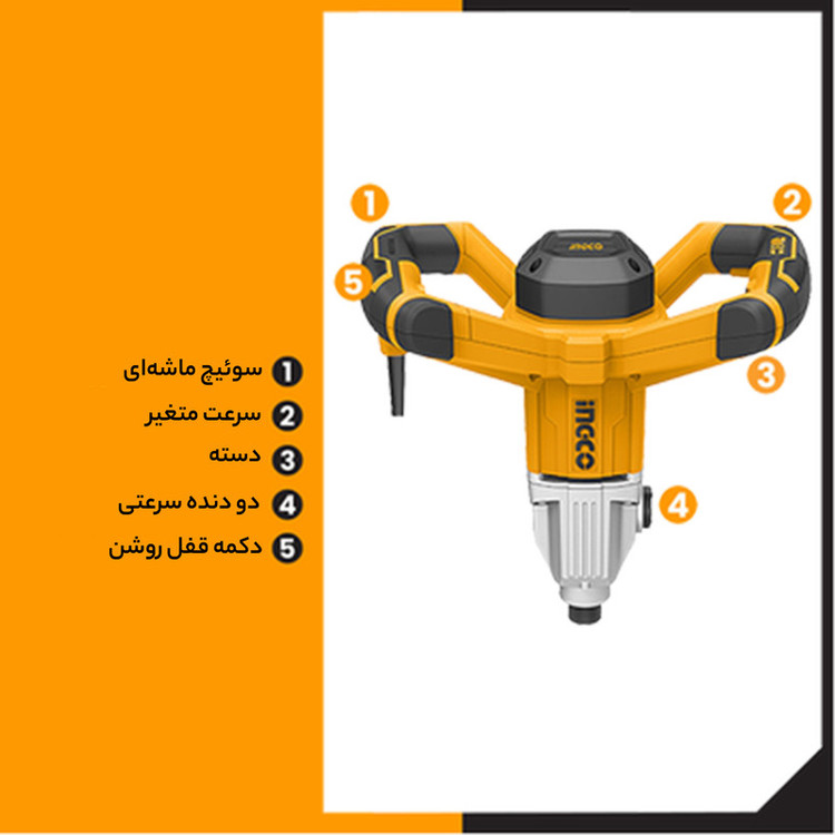 همزن صنعتی اینکو مدل MX-214008