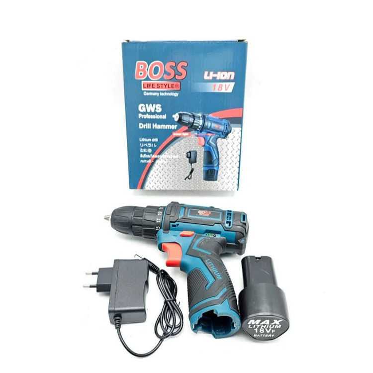 دریل شارژی پیچ گوشتی باس مدل 18V-bs
