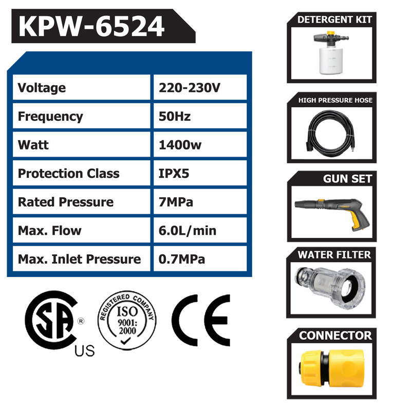 کارواش کنزاکس مدل KPW-6524