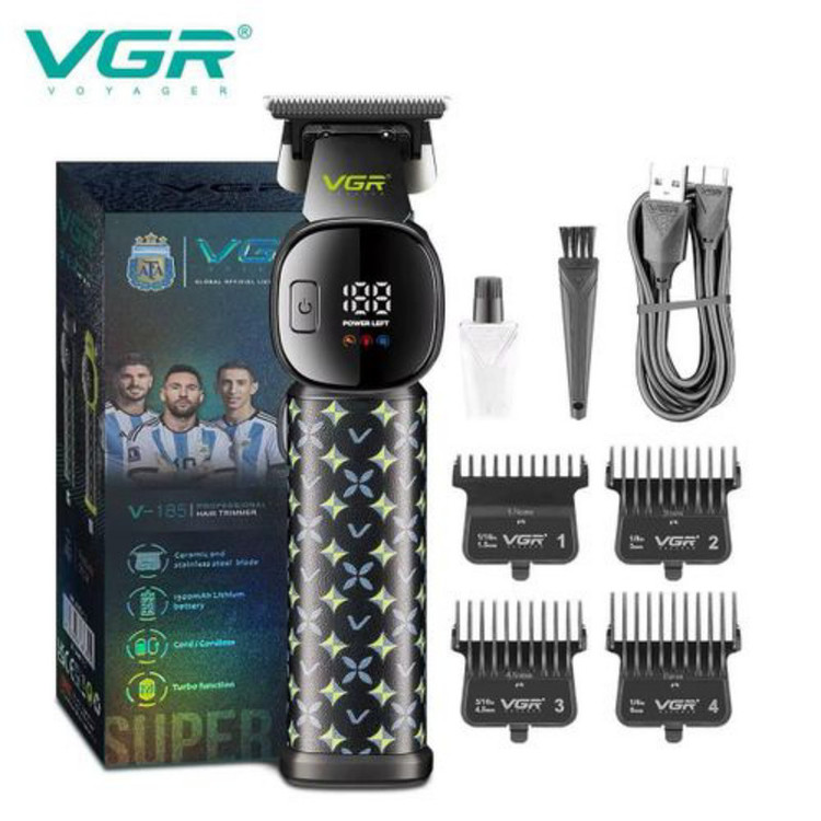 ماشین اصلاح موی سر و صورت شارژی وی جی ار مدل V-185
