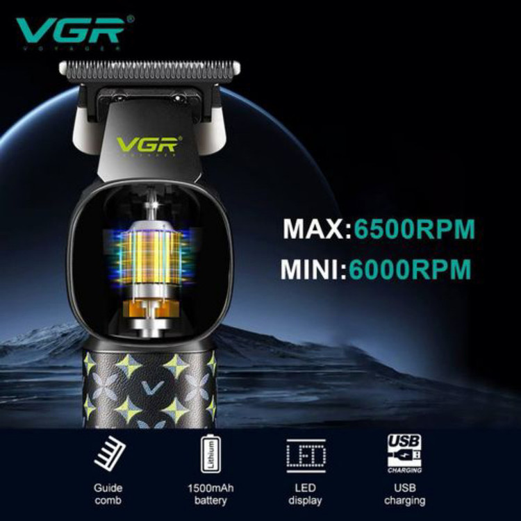 ماشین اصلاح موی سر و صورت شارژی وی جی ار مدل V-185