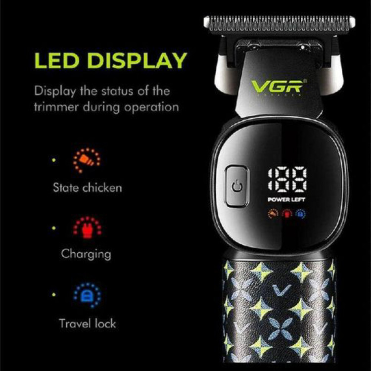 ماشین اصلاح موی سر و صورت شارژی وی جی ار مدل V-185