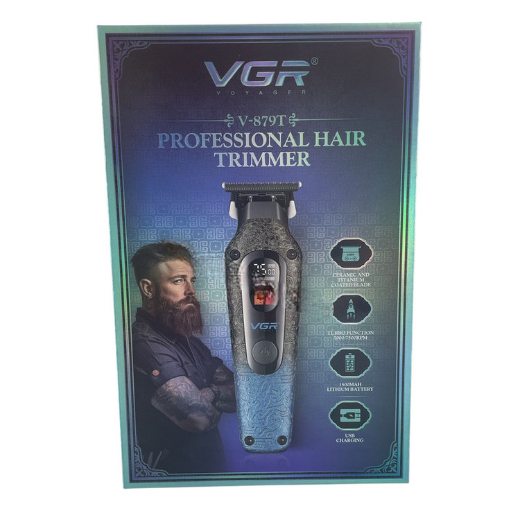 ماشین اصلاح موی سر و صورت شارژی وی جی ار مدل V-879T