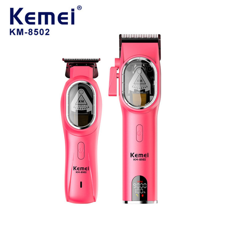ماشین اصلاح موی سر و صورت شارژی کیمی مدل KM-8502 2in1 مجموعه 2 عددی