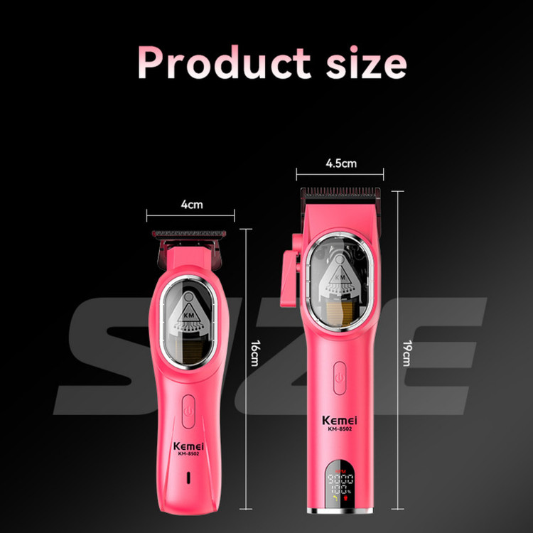 ماشین اصلاح موی سر و صورت شارژی کیمی مدل KM-8502 2in1 مجموعه 2 عددی